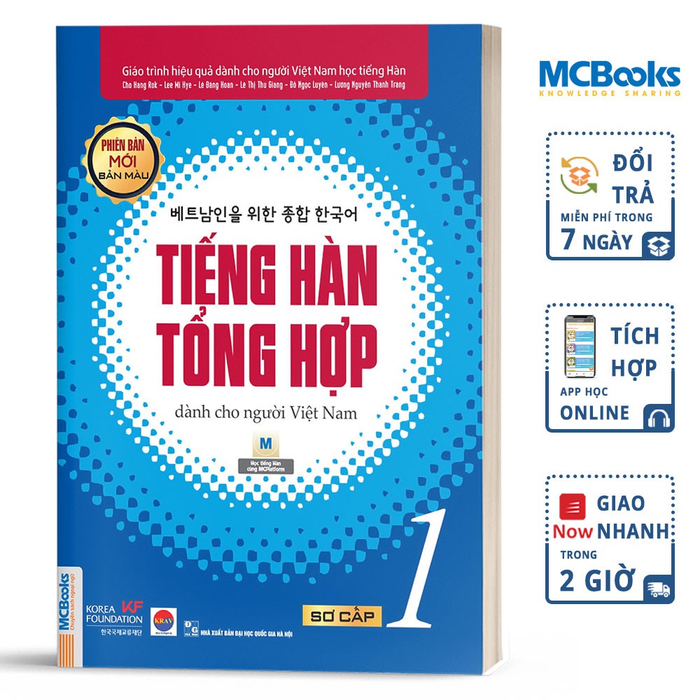 Sách - Combo Tiếng Hàn Tổng Hợp Dành Cho Người Việt Nam - Sơ Cấp 1 ( Giáo Trình + Sách Bài Tập) - Kèm App Online | BigBuy360 - bigbuy360.vn