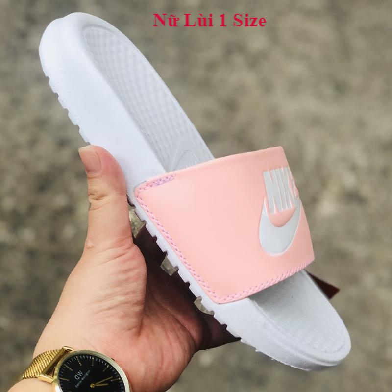 Dép unisex 𝐍𝐈𝐊𝐄 ❤️FREESHIP + Hộp❤️ dép quai ngang thể thao nam nữ in 𝐍𝐈𝐊𝐄-𝐁𝐚𝐧𝐚𝐬𝐬𝐢 kèm tem tag mác, hồng quai trắng