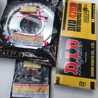 Bộ nhông xích dĩa mặt trời chính hãng gắn cho xe Rs,W@,Future neo,Future X,blade...