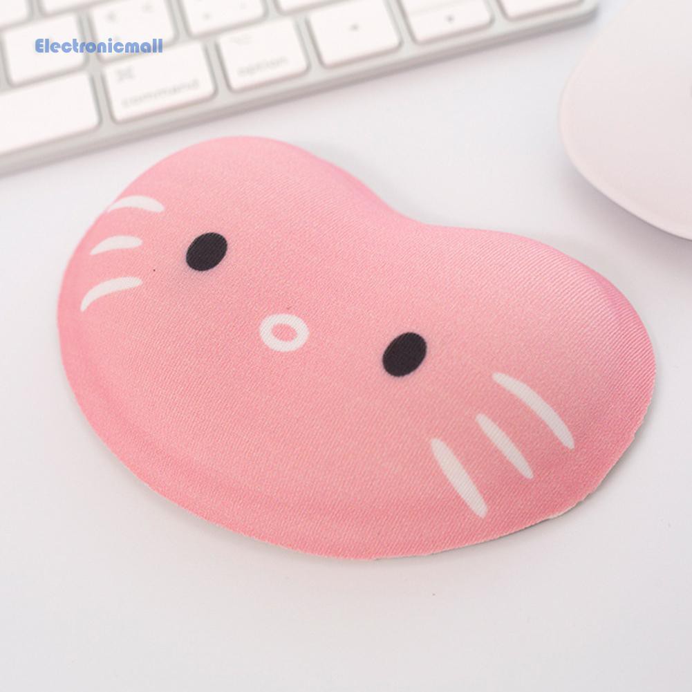 Miếng Lót Chuột Silicone Hình Mèo Hoạt Hình Mall01