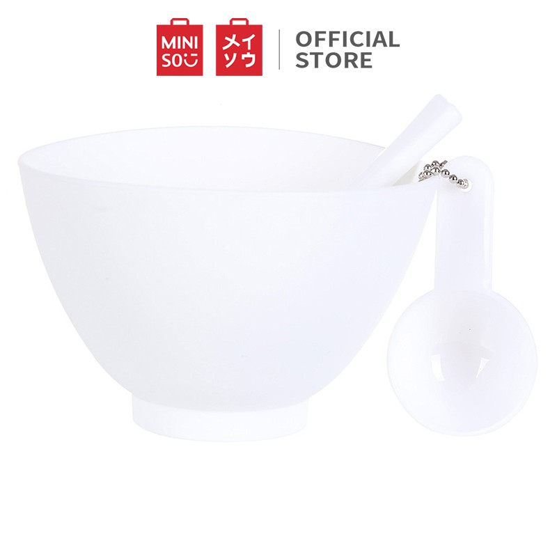 Bộ dụng cụ trộn mặt nạ Miniso (Trắng) - Hàng chính hãng