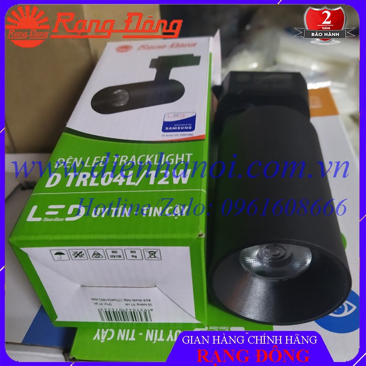Đèn rọi ray LED Rạng Đông 12W màu trung tính - Đèn chiếu điểm Tracklight