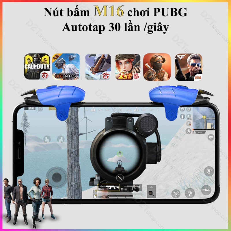 Nút bấm cơ SKS tự động autotap 30 lần/giây cực khủng, chơi game PUBG, Call of Duty, ROS, Free Fire