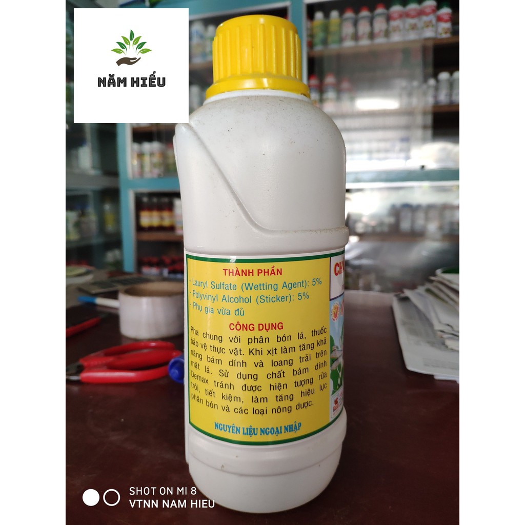 Chất bám dính nông nghiệp DEMAX - 1L - Sinh học làm tăng hiệu lực và độ bền của thuốc - Hạn chế sương muối