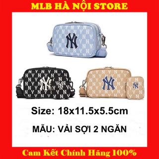 Túi đeo chéo MLB chính hãng Monogram Jacquard Mini Cross Bag New York Yankees Túi MLB Nam Nữ Chính Hãng