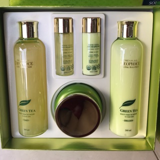 Set Bộ chăm sóc da mặt green tea Deoprce