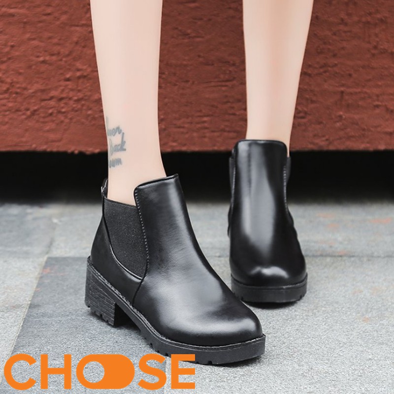 Giày Nữ GIÀY DA Choose NỮ THỜI TRANG BOOT BỐT NGẮN THỂ THAO GIÁ RẺ SINH VIÊN CÔNG SỞ G15K5 | BigBuy360 - bigbuy360.vn