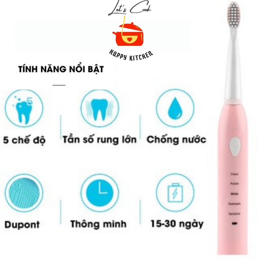 Bàn chải điện đánh răng tự động 360 độ siêu mềm cho bé hàng cao cấp nội địa Trung