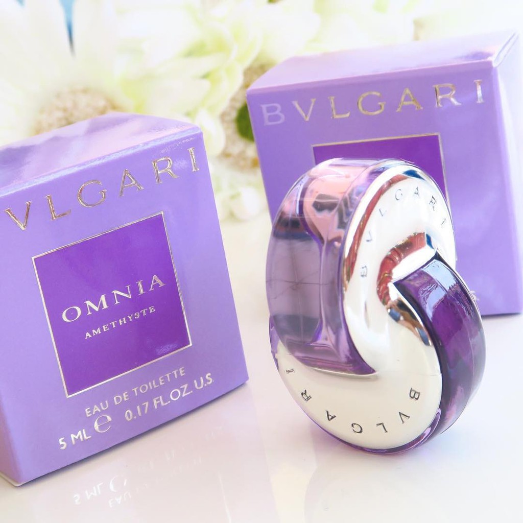 Nước hoa nữ BVLGARI Omnia Amethyste Eau De Toilette 5ml (Màu Trắng)