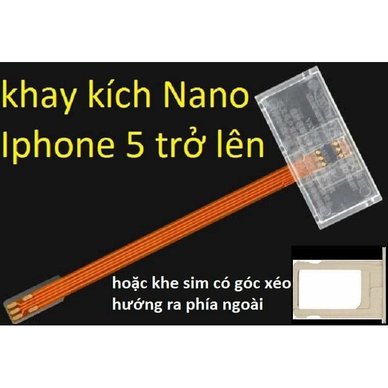 Khay Kích  Sim Wihua - Đầu thẻ sim gắn ngoài điện thoại không cần bẻ sim - các dòng android khác - nhiều mẫu mã
