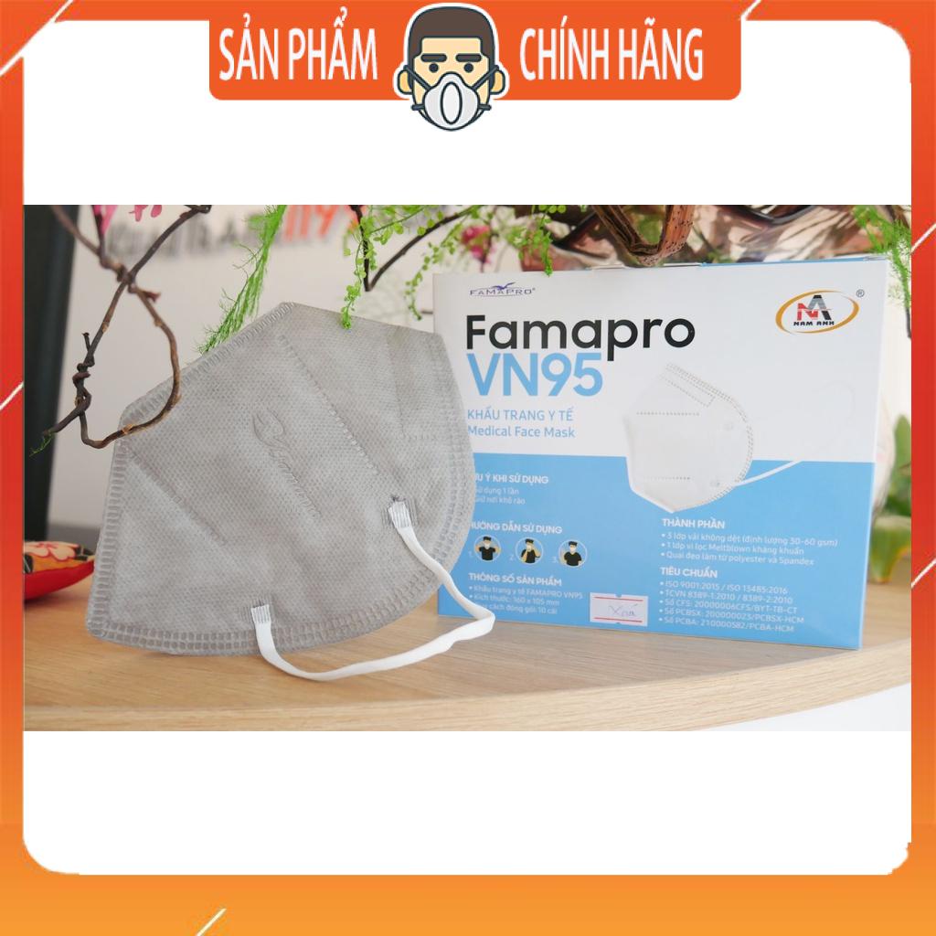 Combo 10c Khẩu trang VN95 FamaPro kháng khuẩn cao cấp
