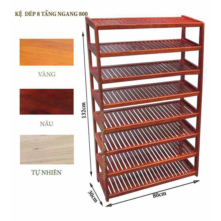 Kệ Dép 8 Tầng Ngang 80cm (Giao Màu Ngẫu Nhiên)