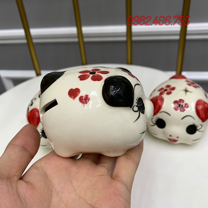 Heo đất mini cute, con lợn đất tiết kiệm size nhỏ dễ thương cho bé 7cm, 12cm