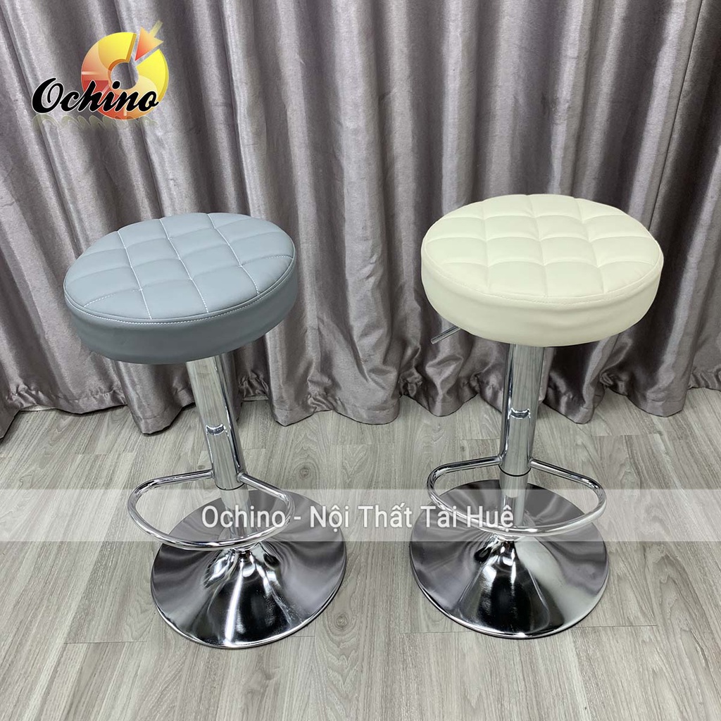 Ghế Chụp Hình, Ghế Quầy Lễ Tân Mẫu Tròn Múi Hiện Đại ( Ảnh Thật Shop Chụp)