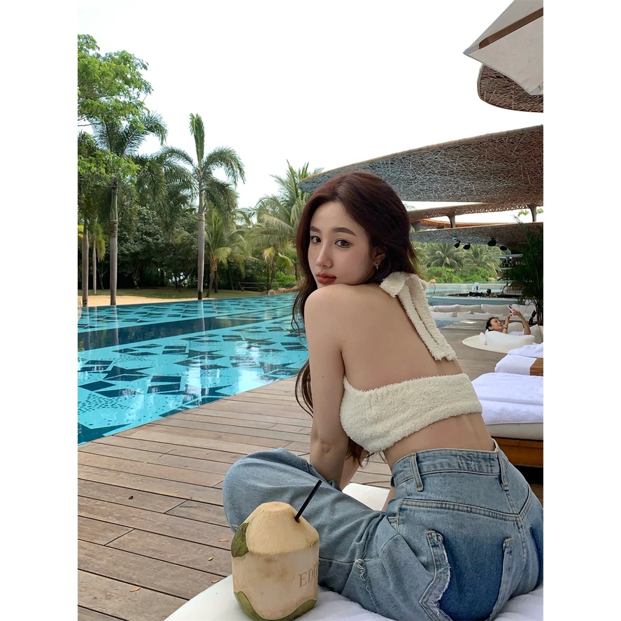 Áo Yếm Mềm Mại Với 3 Màu Dễ Thương Dành Cho Nữ