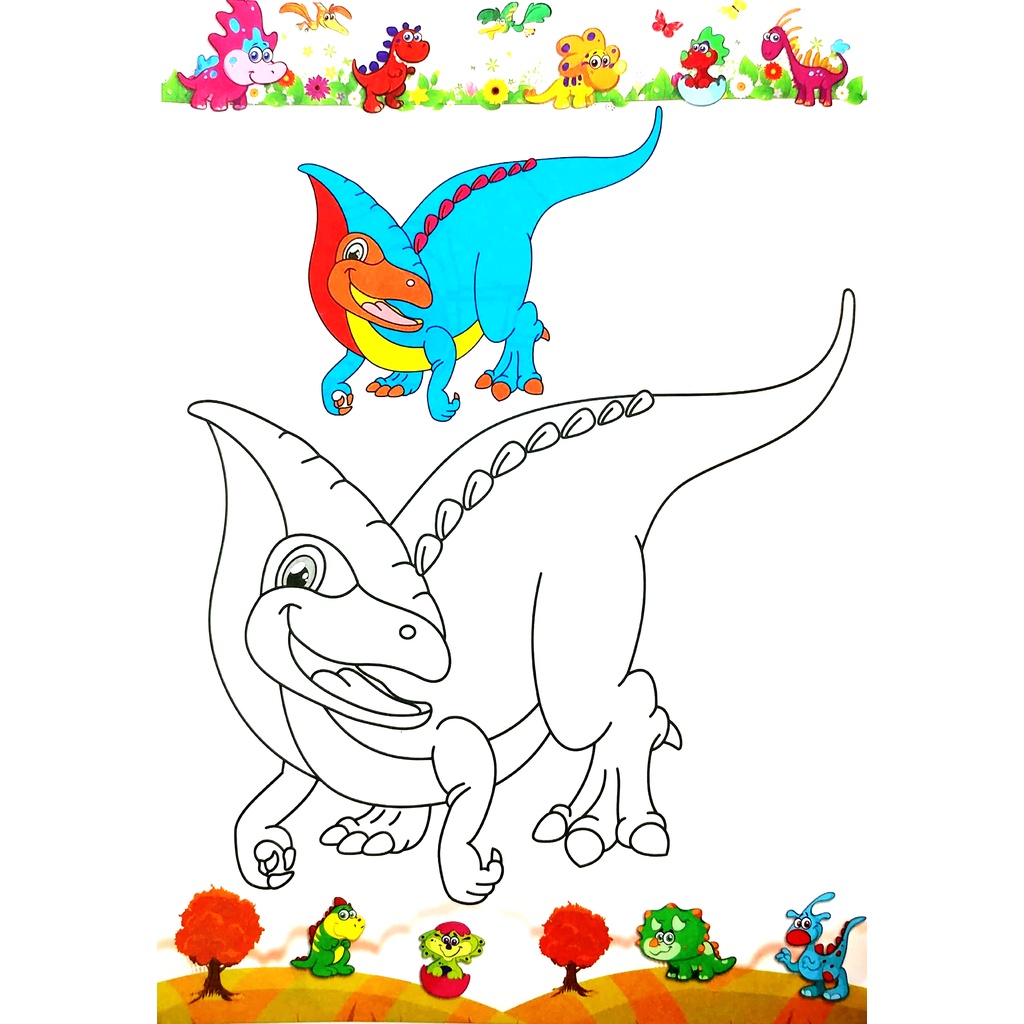 Sách Tô Màu - Vương Quốc Khủng Long - Tập 4