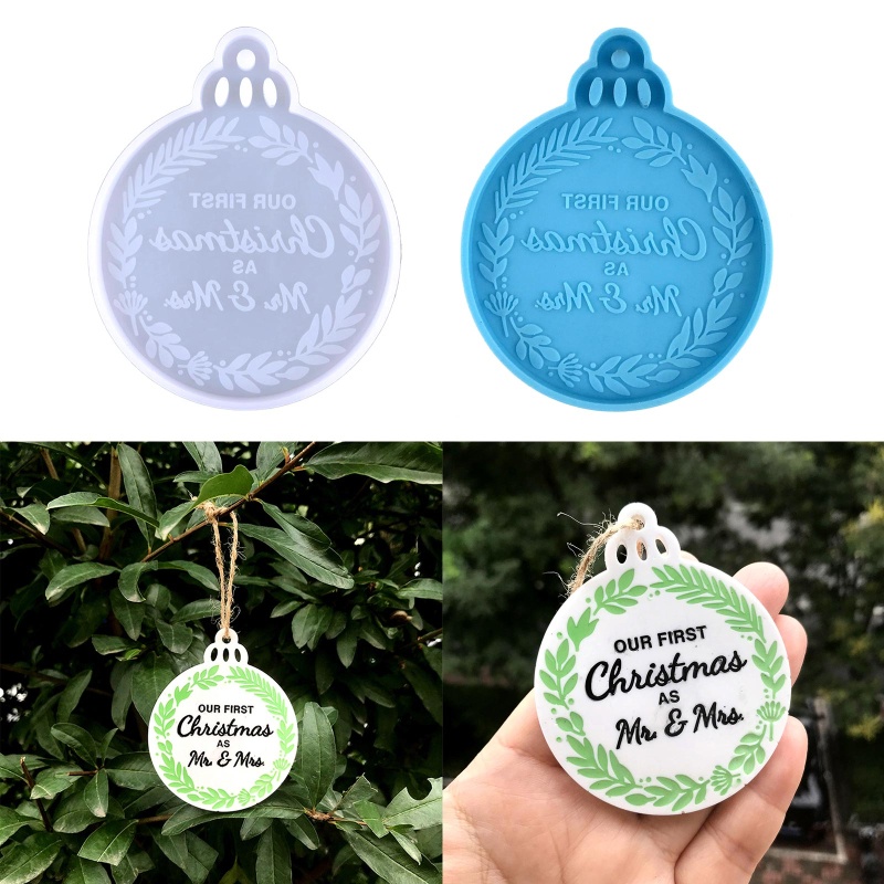 Sa Khuôn Silicone Làm Móc Khóa Hình Cây Thông Giáng Sinh DIY