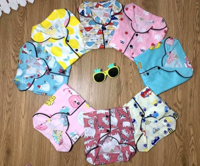 [Link 4] Bộ pijama vải thô Hàn cực xinh cho bé