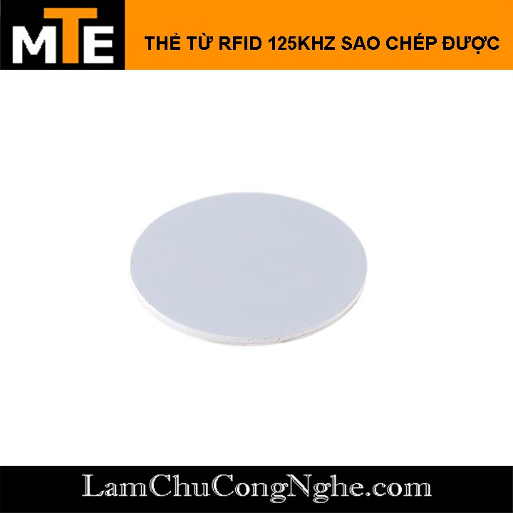 Thẻ từ RFID 125khz 25mm Sao chép được thẻ từ ra vào, thẻ thang máy có tần số 125Khz