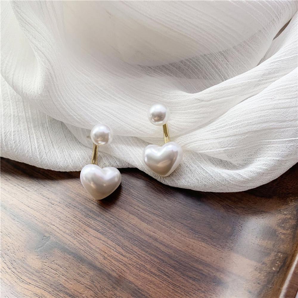 Khuyên Tai Hình Trái Tim Đính Đá Ngọt Ngào Thời Trang Cho Nữ