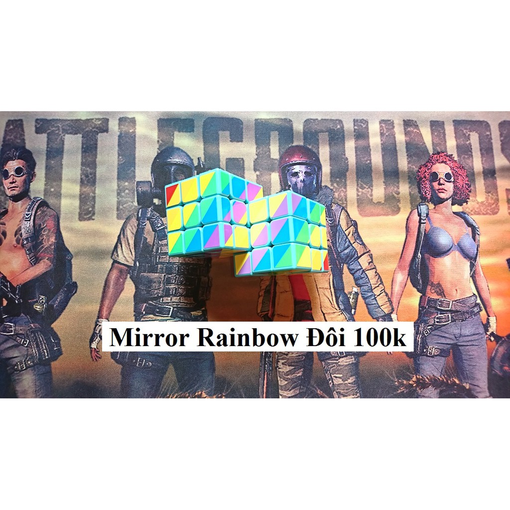 Biến Thể Rubik. Mirror Rainbow Đôi