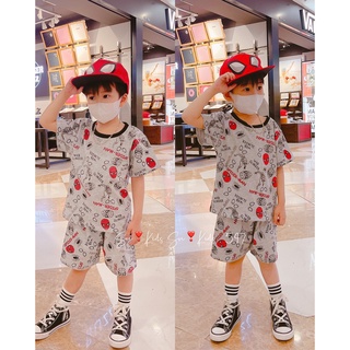 Bộ cộc tay siêu nhân nhện cực ngầu cho bé trai