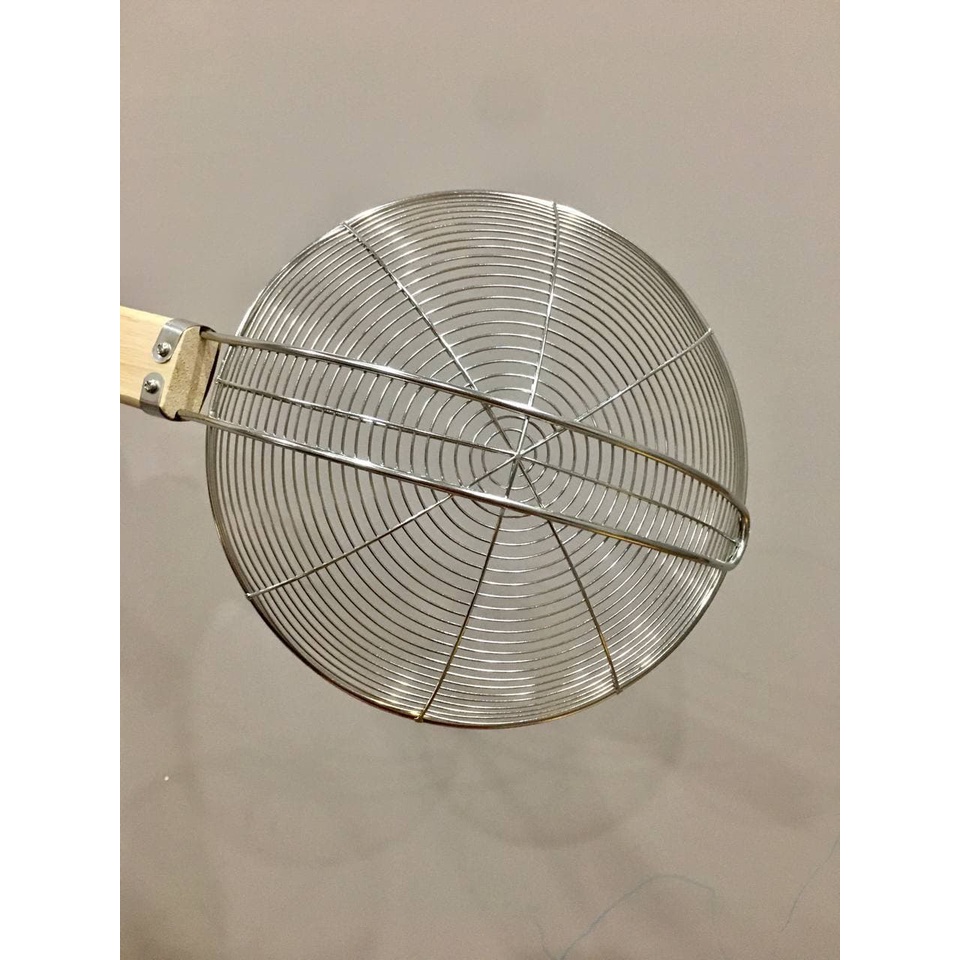 Vợt vòng inox cán gỗ