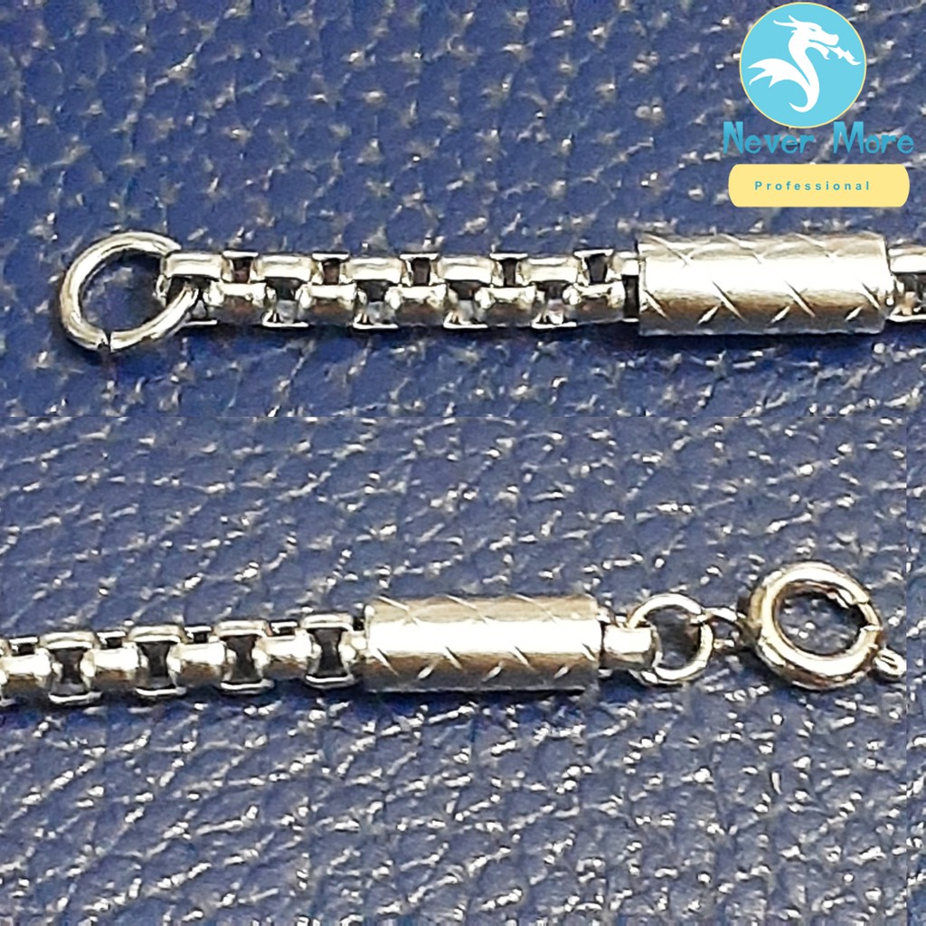 Lắc tay inox bông dừa bọc khoanh cách điệu khóa xịn siêu đẹp, chuẩn thời trang