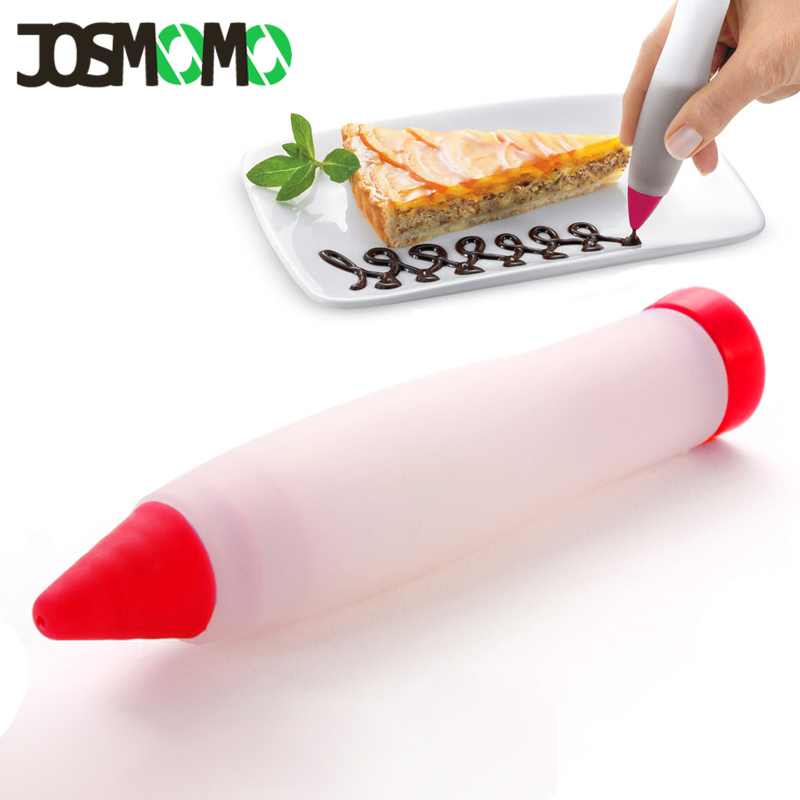 JOSMOMO Thực Phẩm Cấp Thực Phẩm Viết Bút Socola Trang Trí Dụng Cụ Bánh Bánh Mì Kem Bánh Ống Dạng Ống Dẫn Bánh Ngọt Vòi Phun