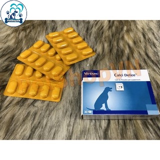 1 Viên Canxi Cho Chó Mèo VIRBAC CALCI DELICE - Chính Hãng - Nhập Khẩu Pháp