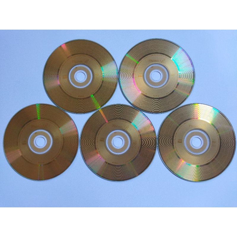 Block 10 cd trắng phono 2021 không hộp phôi vàng gold