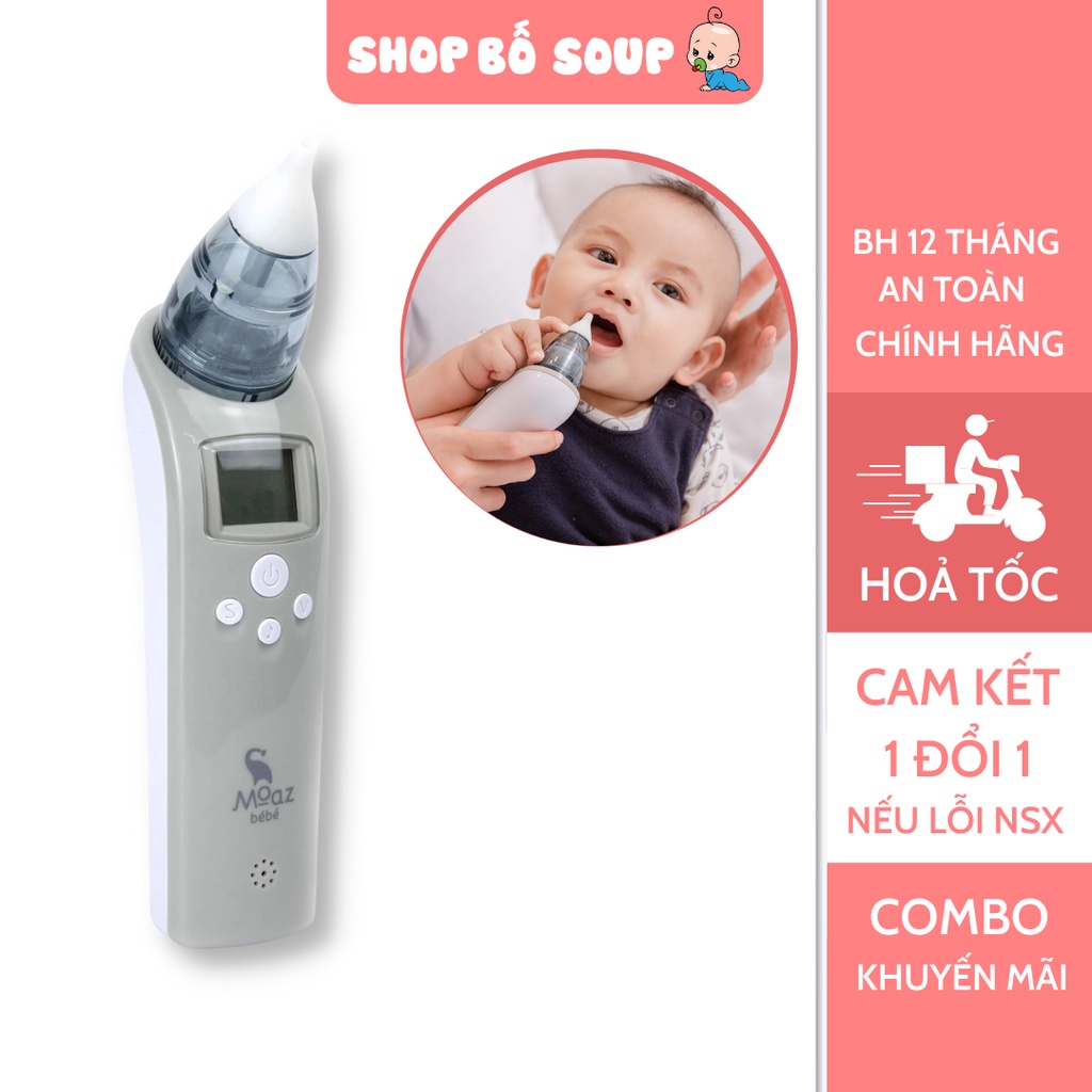 Máy hút mũi Moaz BéBé MB010 an toàn cho bé từ sơ sinh