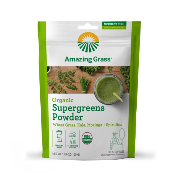 Bột sinh tố SuperGreens hữu cơ - Amazing Grass - 150g - HCMShop