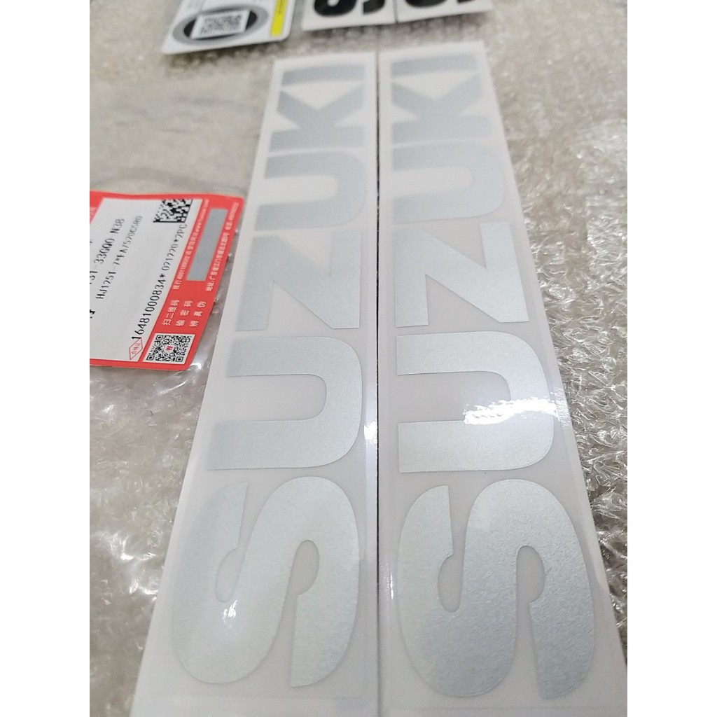Tem dán bình xăng lớn Suzuki EN150 EN125-2F / 3F / 3E EN150-A 1 cặp Hàng chính hãng SUZUKI
