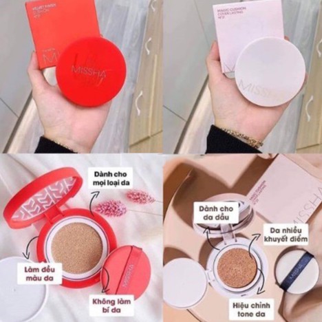 Phấn Nước Mềm Mịn MISSHA Velvet Finish Cushion SPF50 PA+++ - Vỏ đỏ | BigBuy360 - bigbuy360.vn