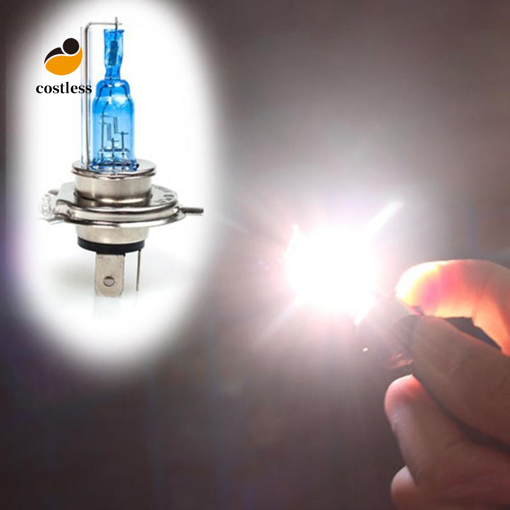 Đèn Pha H4 Halogen Xenon Hid 3 Tiếp Điểm Siêu Sáng 12V 35W