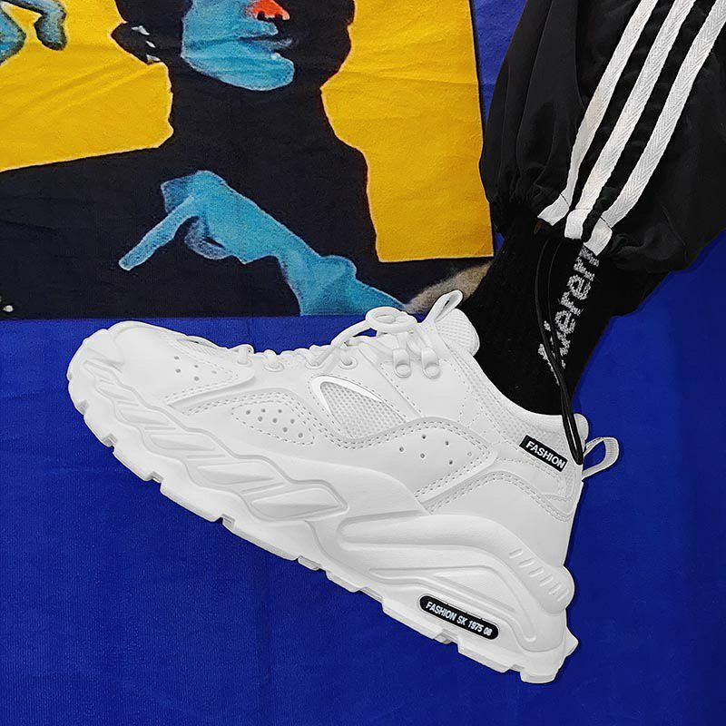 🔔 Nhập mã giảm giá 🇰🇷Giày Thể Thao Sneaker Trắng phản quang phiên bản Hàn Quốc ZL581