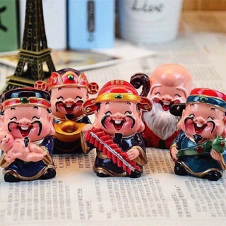 BỘ TƯỢNG 5 ÔNG THẦN TÀI MAY MẮN