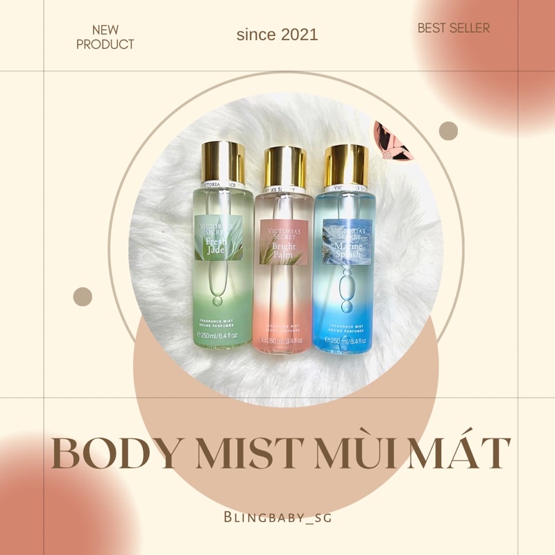 XỊT THƠM BODY MIST MÙI MÁT HOA QUẢ FRESH JADE MARINE SPLASH BRIGHT PALM MEONOOW STORE ✨🎉