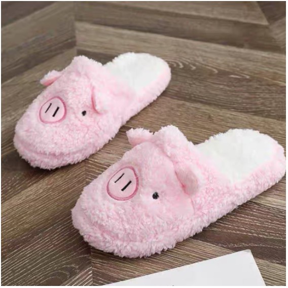 Dép bông đi trong nhà hình heo hồng siêu xinh siêu dễ thương