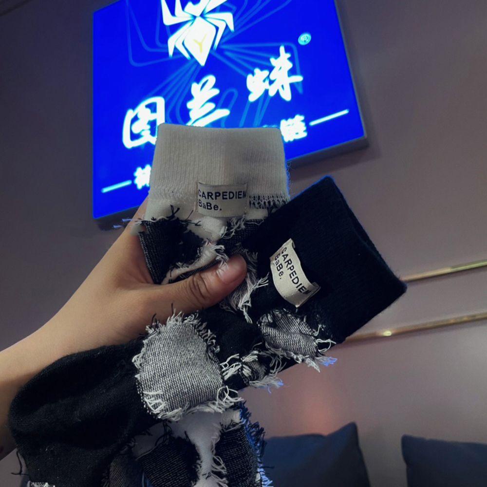 SOMEDAYZL Vớ Cổ Trung Phối Tua Rua Thoải Mái Thời Trang Nhật Bản Cho Nữ