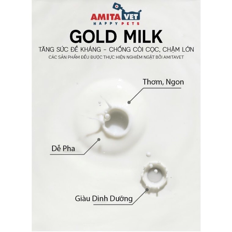 Sữa non cao cấp cho chó mèo Gold Milk Pet-Plus -150g