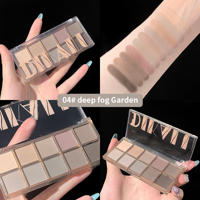 Bảng phấn mắt màu nude/ ánh ngọc trai lấp lánh chống thấm nước không nhòe lâu trôi