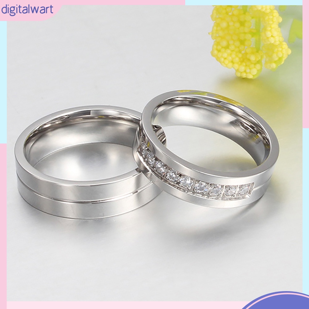 Nhẫn hợp kim kiểu dáng đơn giản, thời trang cho nam/nữ