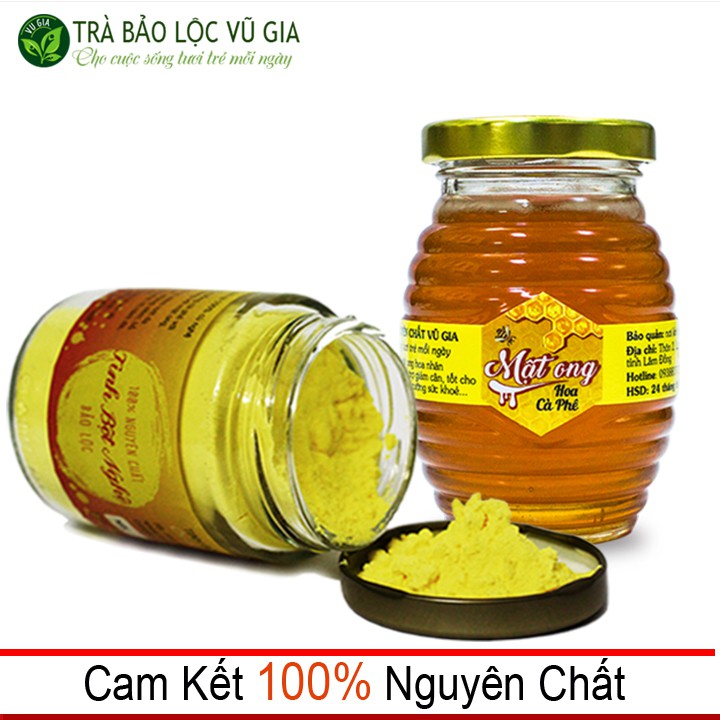 Combo Tinh Bột Nghệ + Mật Ong Hoa Cà Phê Vũ Gia