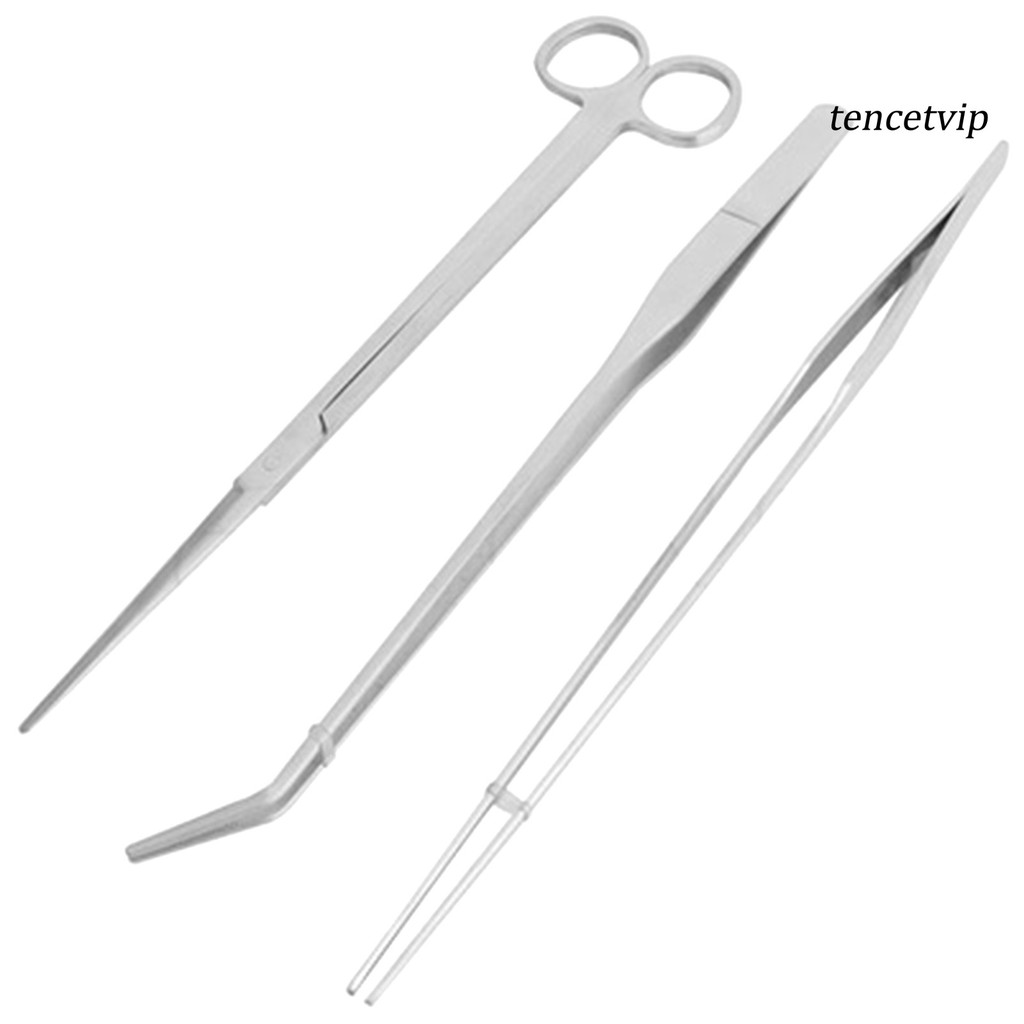 Set 3 / 5 Dụng Cụ Chăm Sóc Cây Thủy Sinh Bằng Thép Không Gỉ