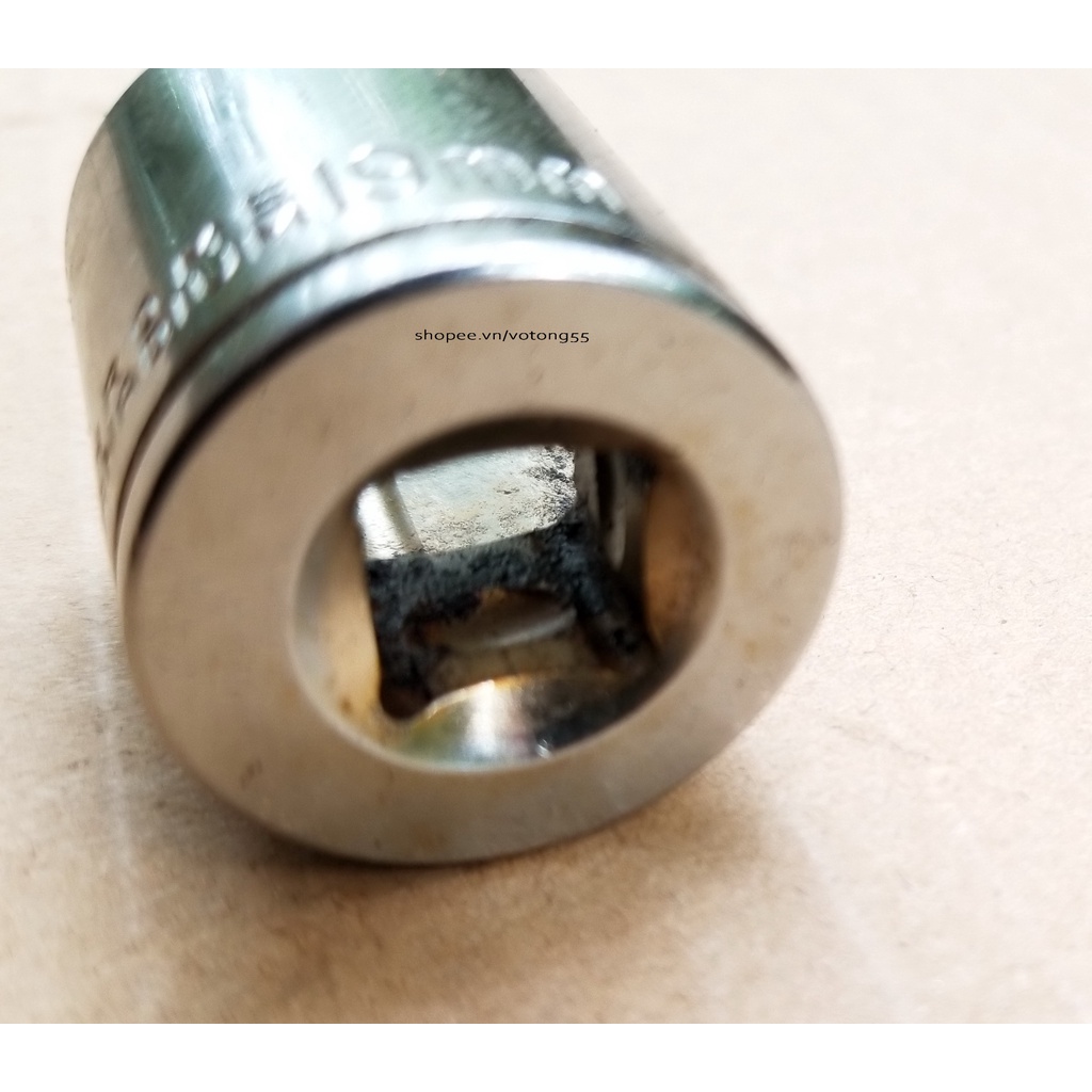 Tuýp 19mm chuôi 3/8 dài 3cm hàng bãi Nhật