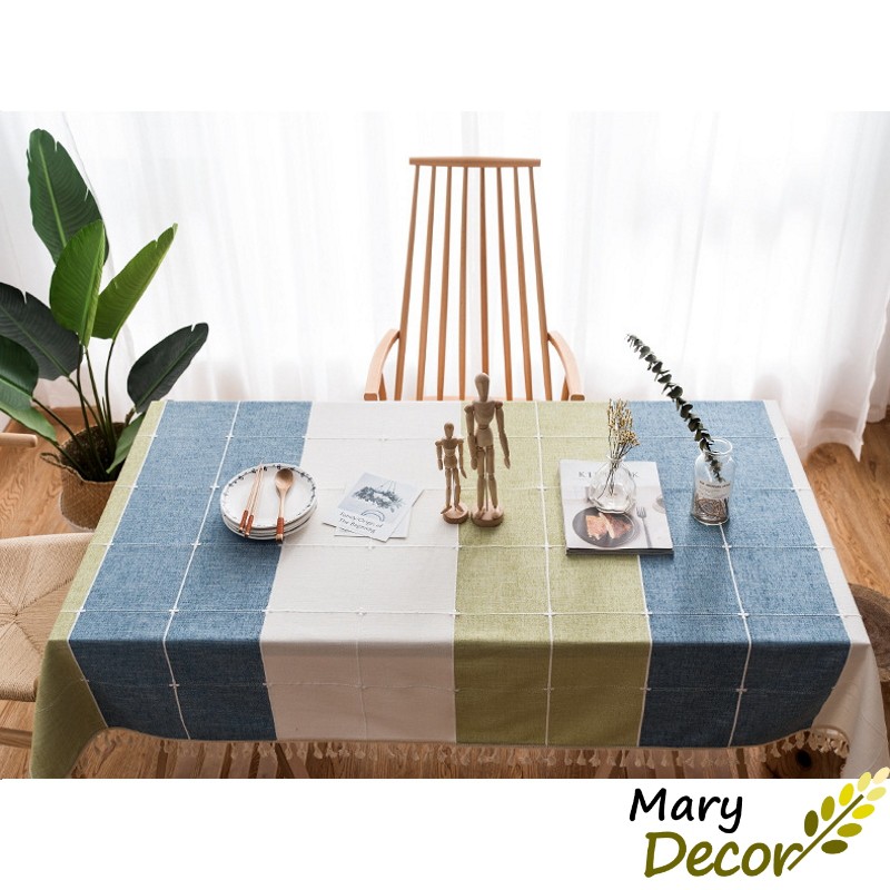 Khăn trải bàn cao cấp Mary Decor chất liệu cotton thêu - KBCC02