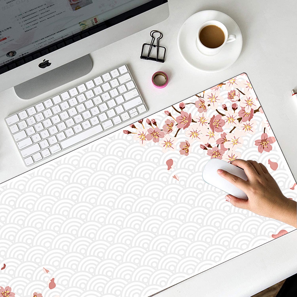 Miếng Lót Chuột Máy Tính Bản Lớn In Hình sakura