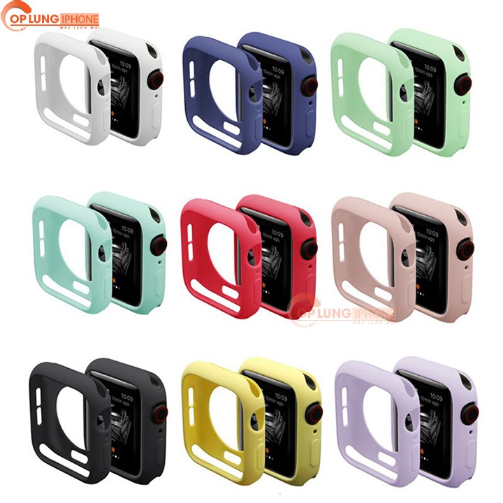 Ốp Silicon Apple Watch - Case Bảo Vệ cho Apple Watch - Đủ 38mm, 40mm, 42mm, 44mm Silicone iWatch Series 4/3/2/1